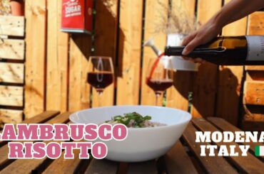 Exploring Modena, Italy and cooking Lambrusco Risotto