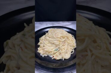 White Sauce Spaghetti ASMR Cooking || #shorts #food #asmr #whitesaucespaghetti #indianasmrworld