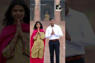 G20 Summit: Glimpses of UK Prime Minister Rishi Sunak, his wife Akshata Murty at Akshardham Temple
