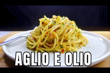 Spaghetti Aglio E Olio Recipe- Easy Italian Dinner