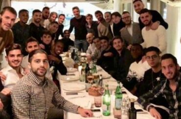 Leonardo Bonucci shares snap of AC Milan squad dining out