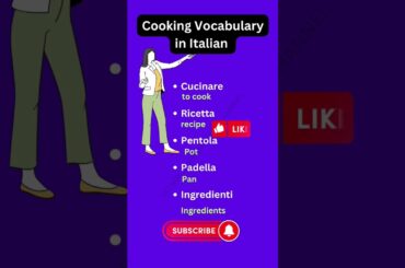 #youtubeshorts / Cooking Vocabulary in italian