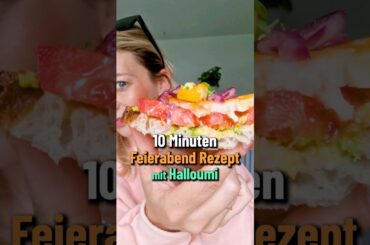 Schnelles Rezept zum Abnehmen | Halloumi Sandwich