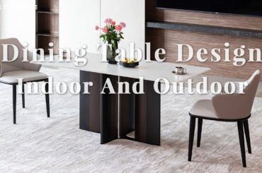 Long ceramic dining table design | Italian porcelian slab | table set | Bk Ciandre