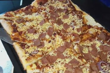 Dimple she prepare Pizza Mushroom,Ham and Onions - Xmandre Dimple Pinay Italian Family