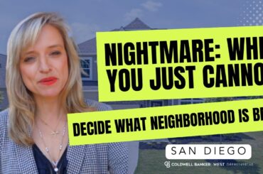 What to do? When you just cannot decide what neighborhood is best..