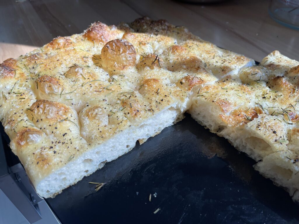Sourdough Garlic Rosemary Focaccia!
