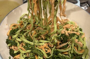 Tomato and Basil pasta dough