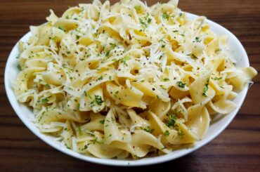 Buttered noodles with a little parm