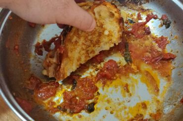 Grilled cheese pizzaiola (made by grandma)