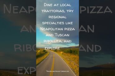 How can I Experience Best Italian Cuisine? #shorts #shortvideo #viral