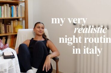 my very realistic night routine in italy