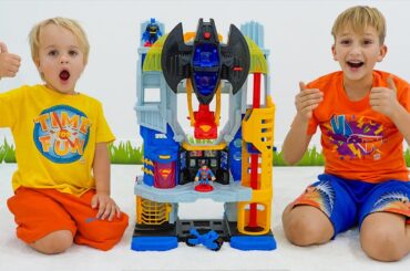 Vlad and Chris help Batman and Superman save the Batcave