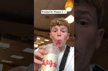 Eating Chick Fil A’s new Dr. Pepper milkshake for the day!