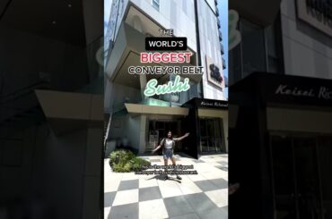Eating at World's BIGGEST Conveyor Belt Sushi Train
