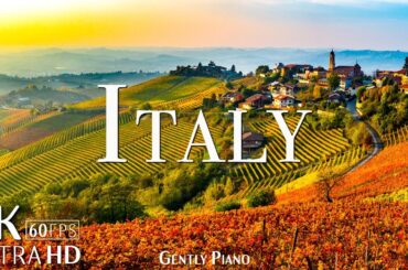 Italy 4K Amazing Autumn Film - Calming Piano Music - Natural Landscape