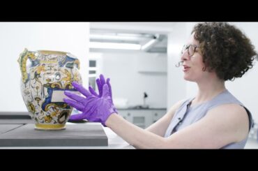 Conservation of an Italian Ceramic Jug at The Courtauld Gallery