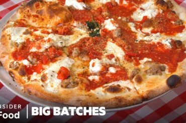 How New York’s Best Pizzeria Makes 140,000 Pizzas In Its Coal-Fired Oven Every Year | Big Batches