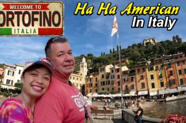 Ha HA American In Portofino Italy. No Joke Today In Italy.