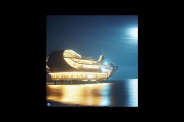 Luxury Restaurant on the Ocean #art #ai #artificialintelligence #luxury #restaurant #ship #subscribe