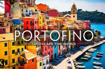 FLYING OVER PORTOFINO, ITALY 4K - Wonderful Natural Landscape With Calming Music For New Fresh Day