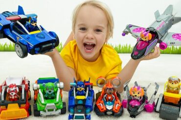 Chris and Niki PAW Patrol Mighty Movie Toys Rescue Mission