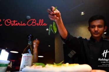 Action Inside an Italian Restaurant In Delhi - Holiday Inn New Delhi International Airport