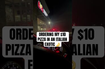 Picking Up Italian Food In An Italian Car