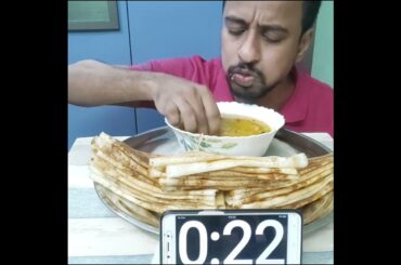 (No Water) Only 30 Ghee Dosa Eating Challenge - Food Challenge India -Food Eating Challenge