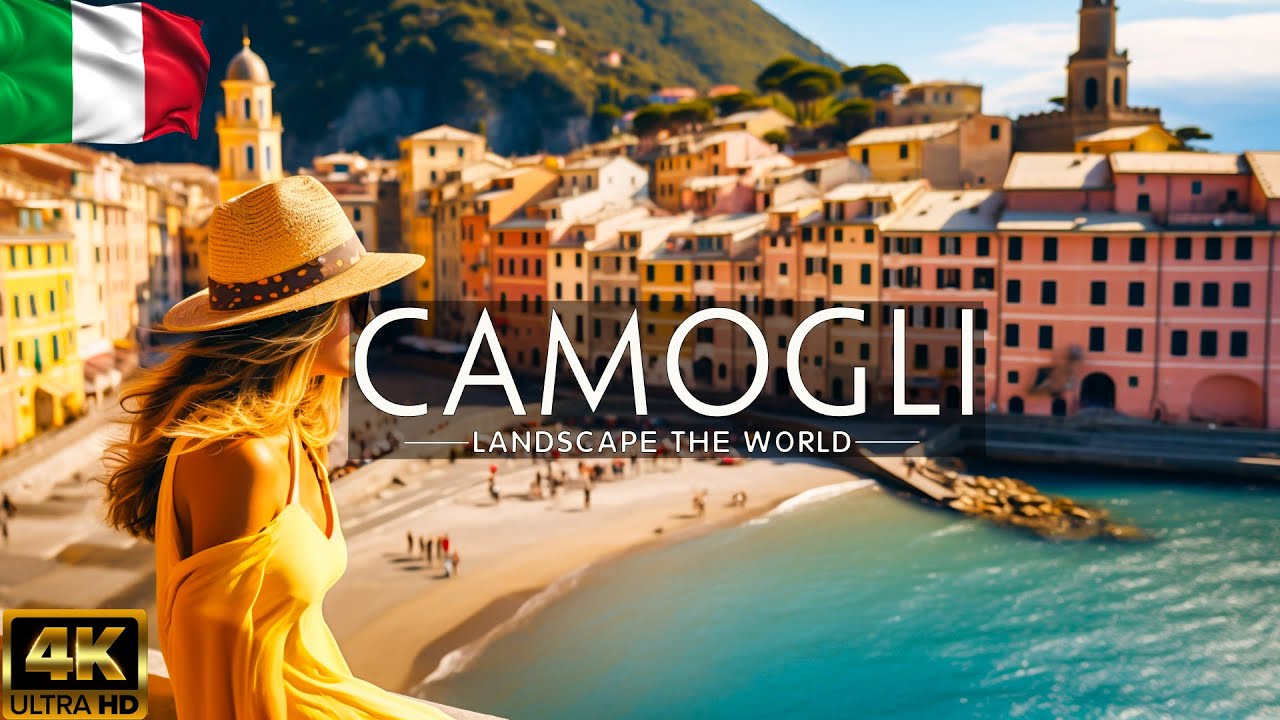 FLYING OVER CAMOGLI, ITALY (4K UHD)-Wonderful Natural Landscape With Calming Music For New Fresh Day FLYING OVER CAMOGLI, ITALY (4K UHD)-Wonderful Natural Landscape With Calming Music For New Fresh Day