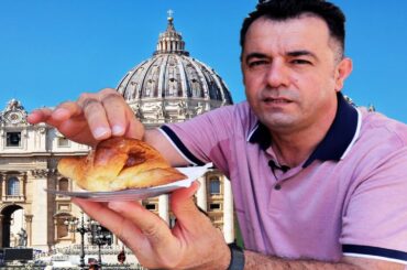Italian Food - AMAZING ROMAN FOOD in VATICAN city , Italy.