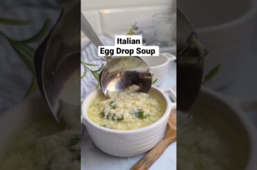 Italian Egg Drop Soup Recipe (Stracciatella) #shorts #recipes