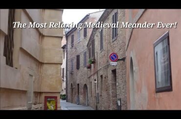 WATCH WITH WINE! // Wandering a Walled Medieval Italian City with Music