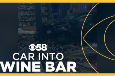 Vehicles smashes into Walker's Point wine bar, driver flees scene