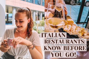 WATCH THIS BEFORE GOING TO THE RESTAURANTS IN ITALY!