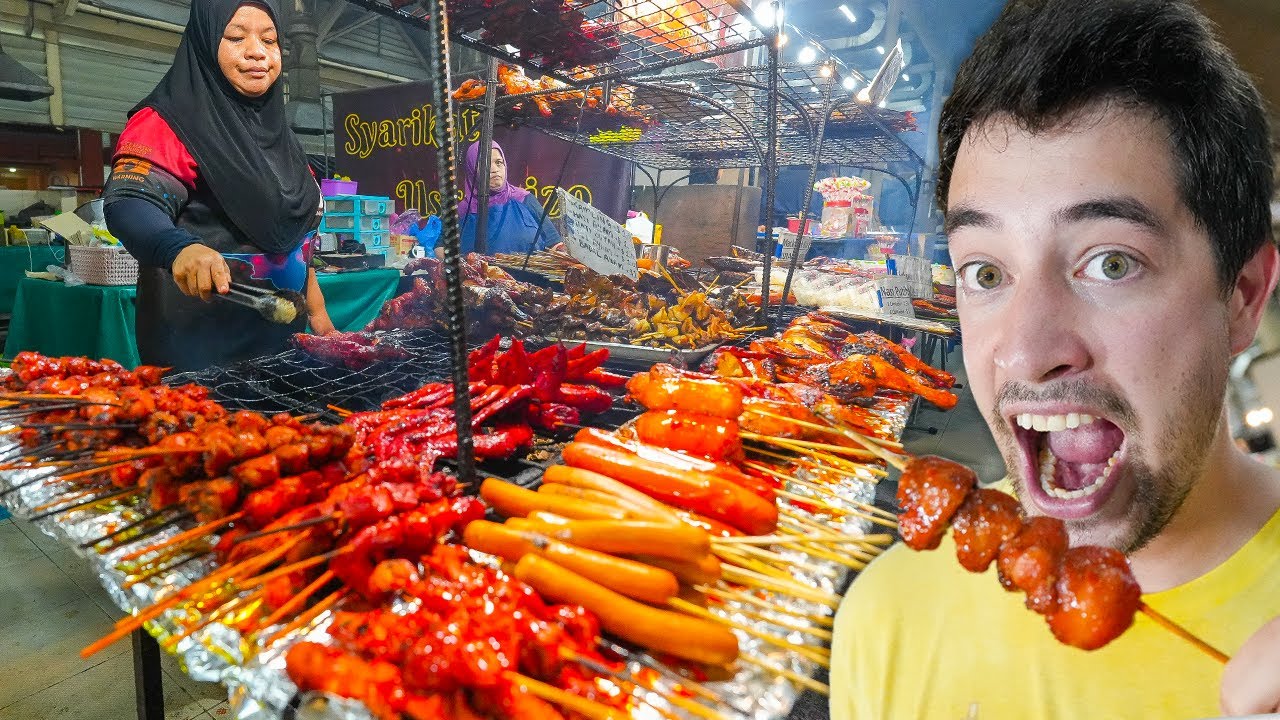 Asia’s $1 STREET FOOD Market!! Super CHEAP BBQ Heaven + Ambuyat FEAST in Brunei! Asia's $1 STREET FOOD Market!! Super CHEAP BBQ Heaven + Ambuyat FEAST in Brunei!