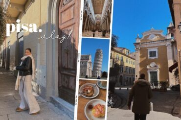 12 HOURS IN PISA VLOG! Leaning Tower, Places To Eat & A Cute Airbnb | Em & Brad
