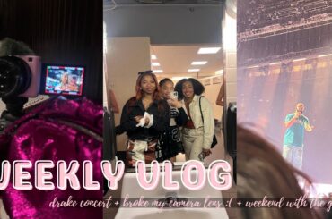DRAKE CONCERT | weekend with the girls + broke my lens + good italian food | DynastySamuel Vlogs
