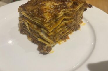 Homemade lasagna