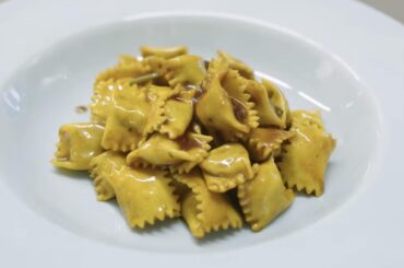Agnolotti dal Plin with lamb Ragu stuffing