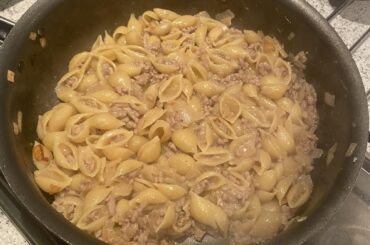 Russian "navy-style" pasta