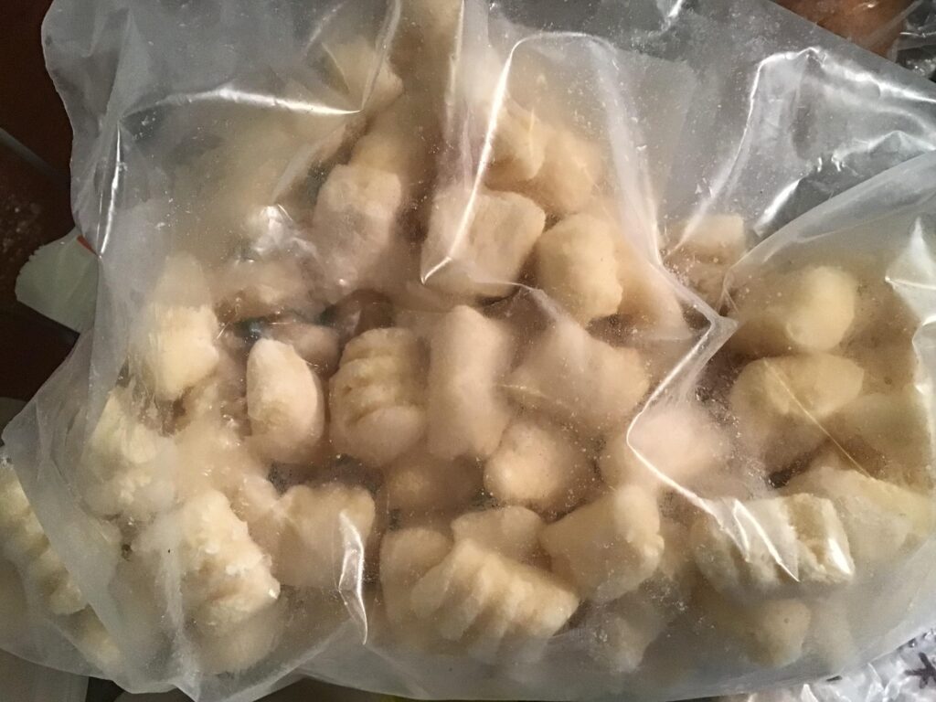 Gnocchi- freezing advice