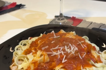 homemade pasta. cheese is necessary to complete