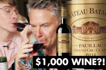 Does More Expensive Wine Taste Better? ($1000 vs $40 vs $5) // with British Gentleman: Ollie's Dad