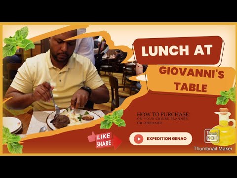 Giovanni’s Table | Italian Restaurant on Royal Caribbean’s Voyager of the Seas. #royalcaribbean Giovanni's Table | Italian Restaurant on Royal Caribbean's Voyager of the Seas. #royalcaribbean