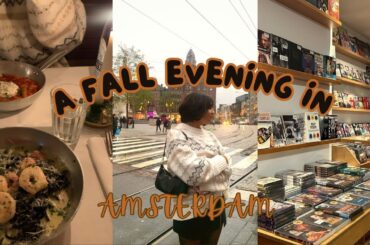 An evening in Amsterdam NL || Italian Cuisine, Vinyl Store Hunt, viral fries place.