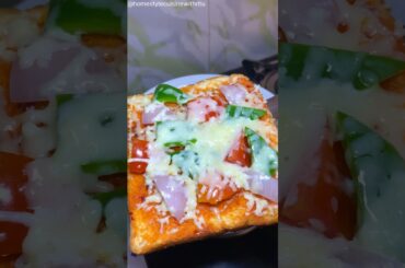 Instant BREAD PIZZA Recipe #shorts #shortsviral #breadpizza #pizza #viralrecipe