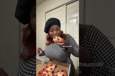 Pizza Mukbang | There was a man in the women’s restroom. #food #pizza #asmr