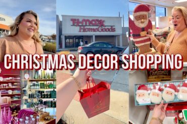 CHRISTMAS DECOR SHOPPING AT HOMEGOODS + ANTHROPOLOGIE | VLOG