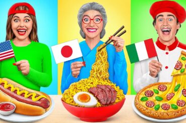 Me vs Grandma Cooking Challenge | Food from Different Countries by Multi DO Challenge
